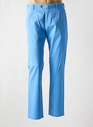 Pantalon chino fermeture zippée sous rabat avec crochet taille normale bleu clair MEYER homme