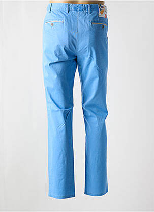 Pantalon chino fermeture zippée sous rabat avec crochet taille normale bleu clair MEYER homme