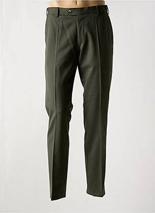 Pantalon slim tissage popeline taille normale vert MEYER homme