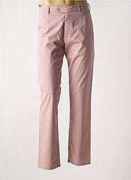 Pantalon chino stretch taille normale rose MEYER homme