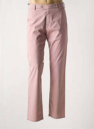 Pantalon chino stretch taille normale rose MEYER homme