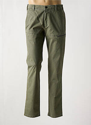 Pantalon droit stretch taille normale vert MEYER homme