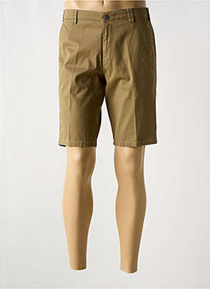 Bermuda stretch taille normale marron MEYER homme