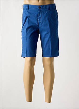 Bermuda stretch taille normale bleu MEYER homme
