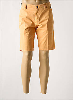 Bermuda stretch taille normale orange MEYER homme