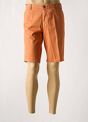Bermuda stretch taille normale orange fonce MEYER homme