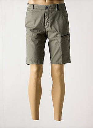 Bermuda stretch taille normale vert MEYER homme