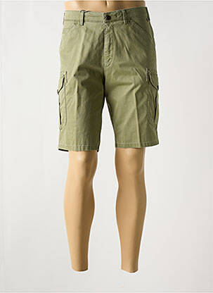 Bermuda stretch taille normale vert MEYER homme