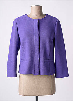 Veste casual col rond violet EMME M femme