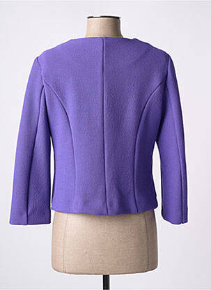 Veste casual col rond violet EMME M femme
