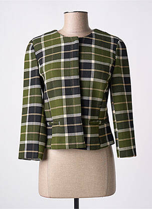 Veste casual col rond vert EMME M femme