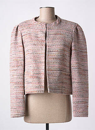Veste casual epaulette beige JANIS & JOHN femme
