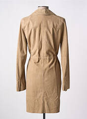 Veste en cuir beige OAKWOOD pour femme seconde vue