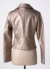 Veste simili cuir marron SOFTY pour femme seconde vue