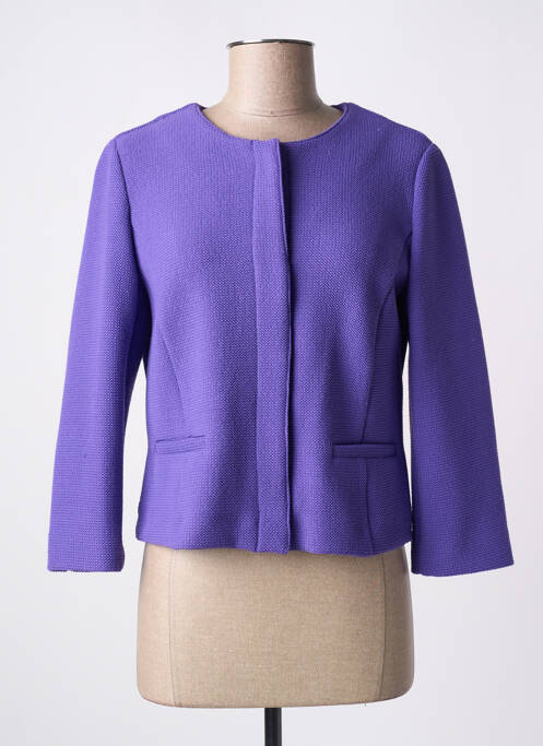Veste casual col rond violet EMME M femme