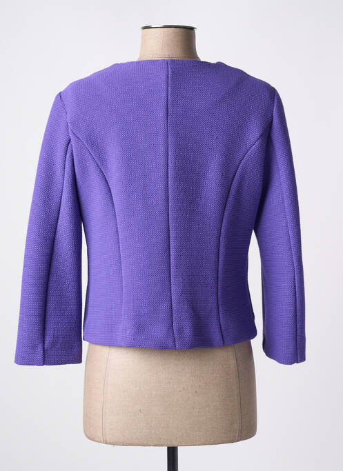 Veste casual col rond violet EMME M femme
