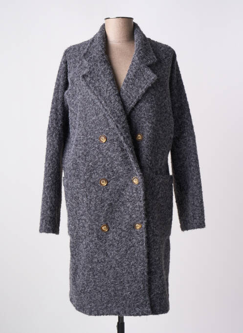 Manteau long gris LE SINGE DE JULIE pour femme