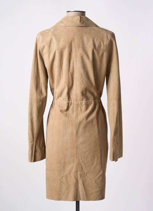 Veste en cuir beige OAKWOOD pour femme