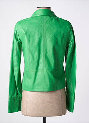 Veste simili cuir poches vert OAKWOOD femme