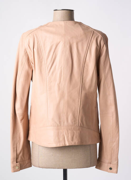 Veste simili cuir beige OAKWOOD pour femme
