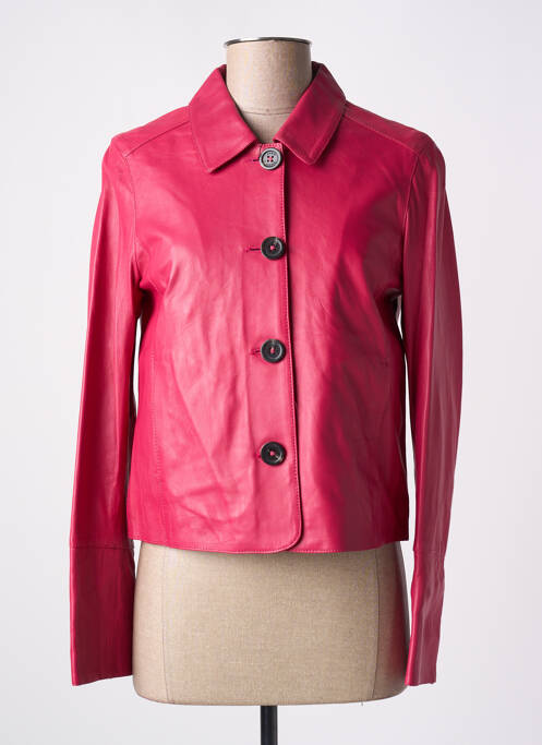 Veste simili cuir rose OAKWOOD pour femme
