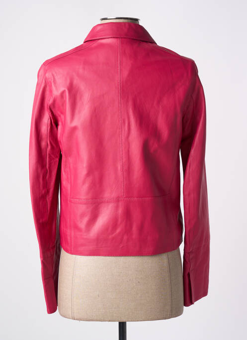 Veste simili cuir rose OAKWOOD pour femme