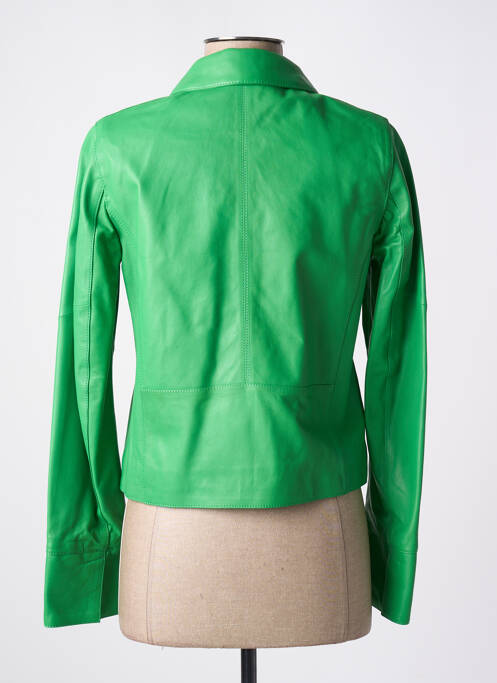 Veste simili cuir vert OAKWOOD pour femme