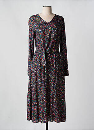 Robe longue manches longues manches longues noir AGATHE & LOUISE femme