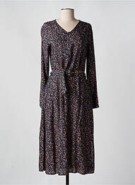 Robe longue manches longues manches longues noir AGATHE & LOUISE femme
