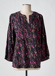 Blouse manches 3/4 manches 3/4 noir SIGNATURE femme