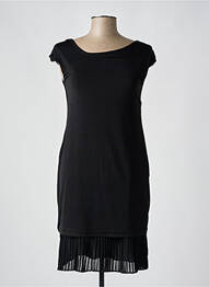 Robe courte manches courtes manches courtes noir ESPERANCE femme