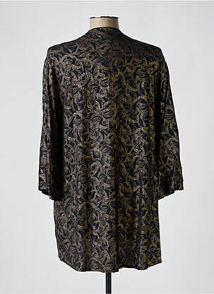 Tunique manches longues poignets évasés noir SIGNATURE femme