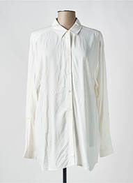 Chemisier coupe cintrée manches longues beige JENSEN femme