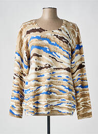 Pull stretch manches longues beige DIANE LAURY femme