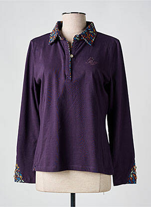Polo violet BLACK WELLIS pour femme