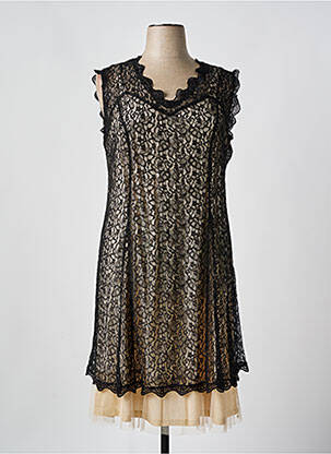 Robe mi-longue noir FRED SABATIER pour femme