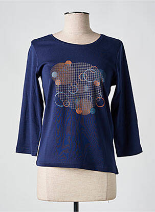 T-shirt bleu SIGNATURE pour femme