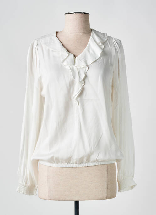 Blouse beige SIGNATURE pour femme