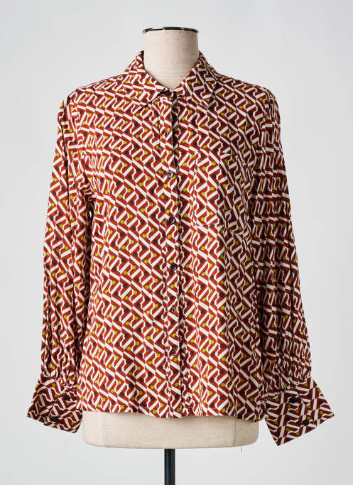 Chemisier marron AGATHE & LOUISE pour femme