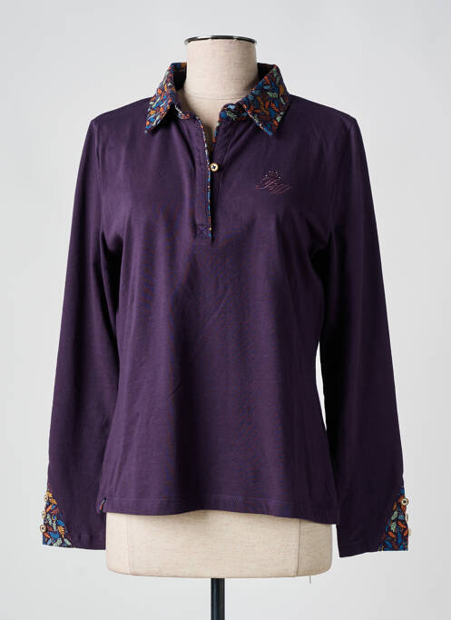 Polo violet BLACK WELLIS pour femme