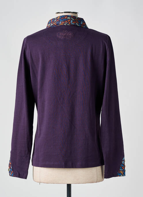 Polo violet BLACK WELLIS pour femme