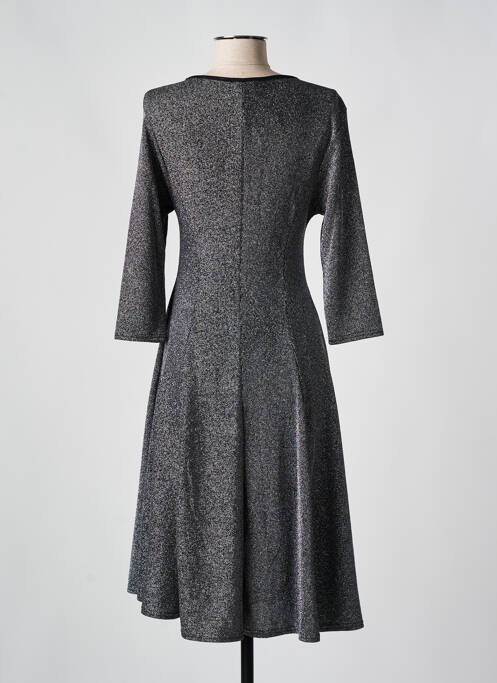 Robe mi-longue argent VIRGINIA KEY pour femme