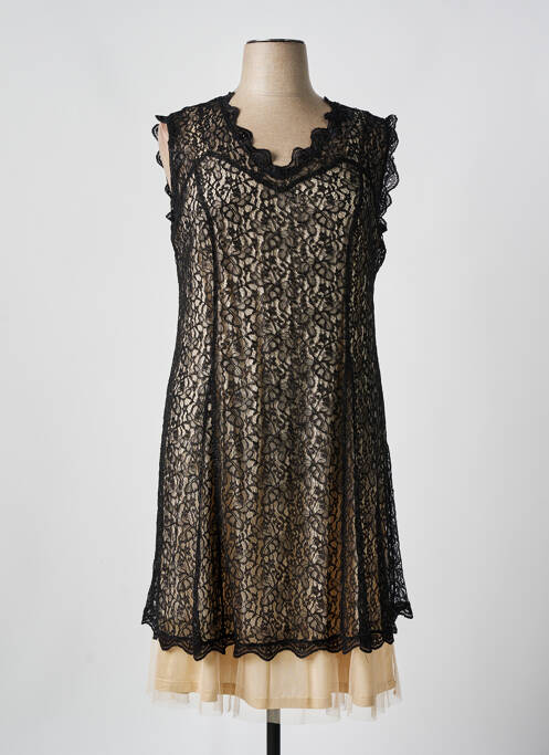 Robe mi-longue noir FRED SABATIER pour femme