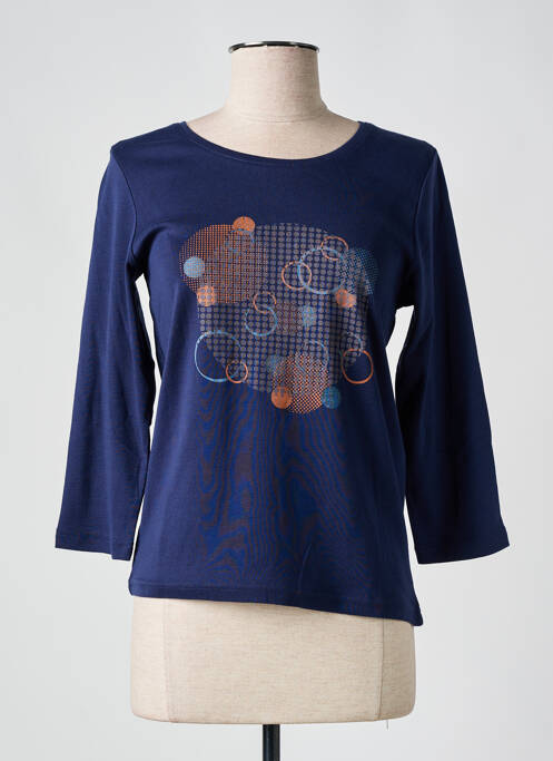 T-shirt bleu SIGNATURE pour femme