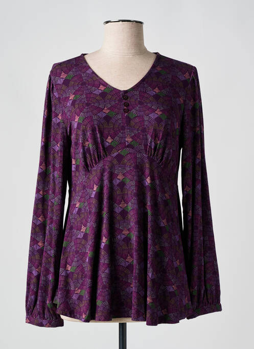 T-shirt violet AGATHE & LOUISE pour femme
