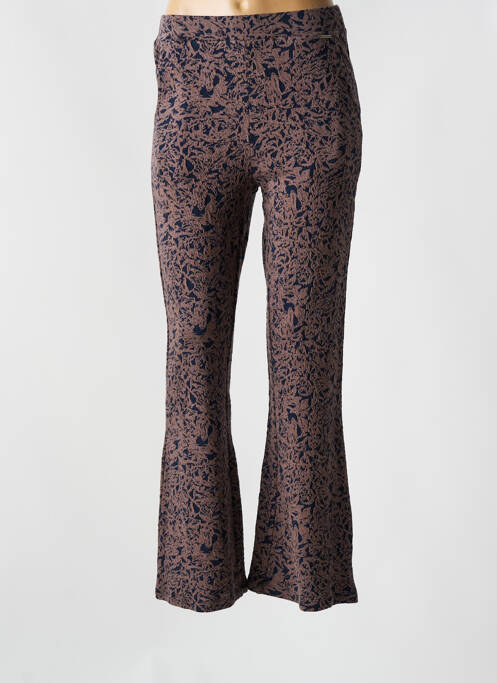 Pantalon flare marron AGATHE & LOUISE pour femme