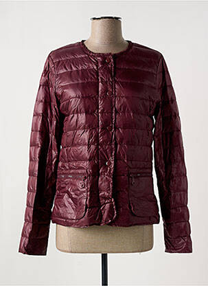 Doudoune manches longues sans capuche violet FREDA femme
