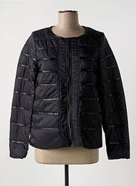Blouson effet matière satinée noir LAURA JO femme