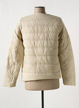 Blouson effet matière satinée beige LAURA JO femme