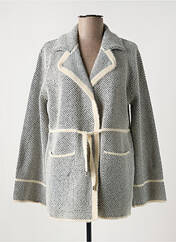 Gilet manches longues gris MARINA V pour femme seconde vue